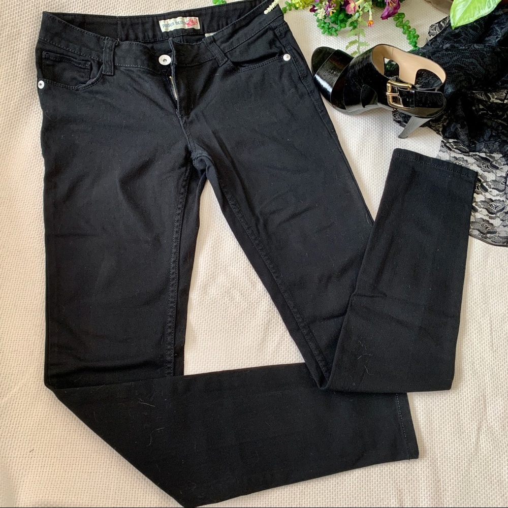 Paris Blues -Skinny BLACK Jeans 33” x 33” -size 11